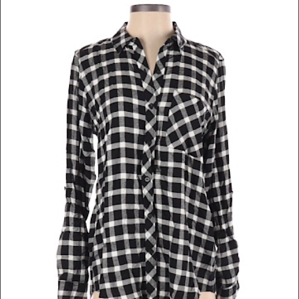 Staccato Long Sleeve Button- Down Shirt size S